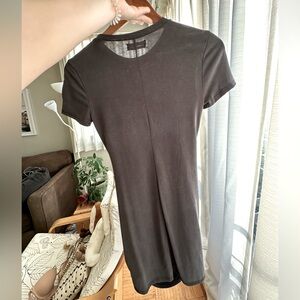 Black/ dark grey soft ruched dress